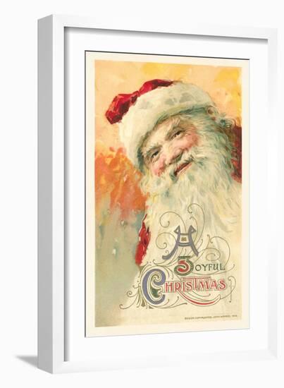 Old-Fashioned Santa Claus-null-Framed Art Print