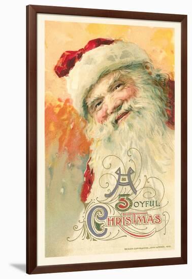 Old-Fashioned Santa Claus-null-Framed Art Print