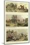 Old Fashioned Sporting Pictures, and the Road in Byegone Days-Thomas Rowlandson-Mounted Giclee Print