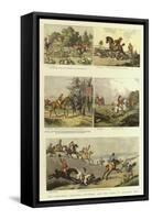 Old Fashioned Sporting Pictures, and the Road in Byegone Days-Thomas Rowlandson-Framed Stretched Canvas