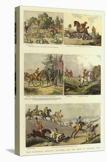 Old Fashioned Sporting Pictures, and the Road in Byegone Days-Thomas Rowlandson-Stretched Canvas
