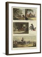 Old Fashioned Sporting Pictures, and the Road in Byegone Days-Thomas Rowlandson-Framed Giclee Print