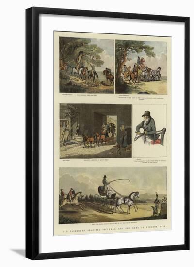 Old Fashioned Sporting Pictures, and the Road in Byegone Days-Thomas Rowlandson-Framed Giclee Print