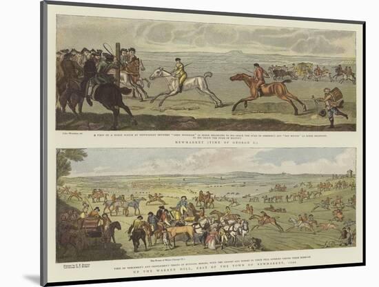 Old Fashioned Sporting Pictures, and the Road in the Byegone Days-null-Mounted Giclee Print