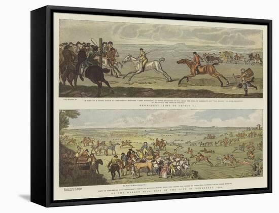 Old Fashioned Sporting Pictures, and the Road in the Byegone Days-null-Framed Stretched Canvas