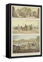 Old Fashioned Sporting Pictures, and the Road in the Byegone Days-Thomas Rowlandson-Framed Stretched Canvas