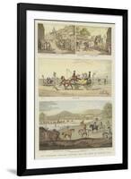Old Fashioned Sporting Pictures, and the Road in the Byegone Days-Thomas Rowlandson-Framed Premium Giclee Print