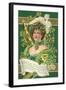 Old Fashioned St. Patrick's Day Greeting-null-Framed Art Print