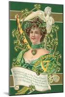 Old Fashioned St. Patrick's Day Greeting-null-Mounted Art Print