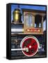 Old Fashioned Steam Train at Golden Spike National Historic Site, Great Basin, Utah-Scott T. Smith-Framed Stretched Canvas