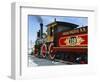 Old Fashioned Steam Train at Golden Spike National Historic Site, Great Basin, Utah-Scott T^ Smith-Framed Photographic Print