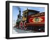 Old Fashioned Steam Train at Golden Spike National Historic Site, Great Basin, Utah-Scott T^ Smith-Framed Premium Photographic Print