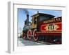 Old Fashioned Steam Train at Golden Spike National Historic Site, Great Basin, Utah-Scott T^ Smith-Framed Premium Photographic Print