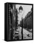 Old Fashioned Street Light in Elfreth's Alley-Andreas Feininger-Framed Stretched Canvas