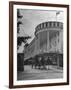 Old-Fashioned Surrey Type Carriages on Mackinac Island Outside Grand Hotel-Myron Davis-Framed Photographic Print