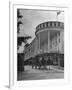 Old-Fashioned Surrey Type Carriages on Mackinac Island Outside Grand Hotel-Myron Davis-Framed Photographic Print