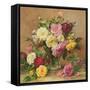 Old Fashioned Victorian Roses, 1995-Albert Williams-Framed Stretched Canvas