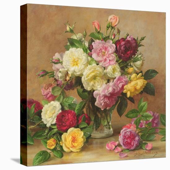 Old Fashioned Victorian Roses, 1995-Albert Williams-Stretched Canvas