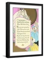 Old Fashioned Wedding Congratulations-null-Framed Art Print