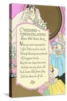 Old Fashioned Wedding Congratulations-null-Stretched Canvas