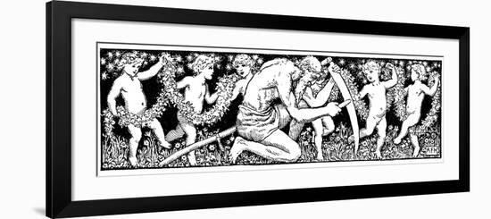 Old Father Time Sharpening His Scythe, 1891-null-Framed Giclee Print
