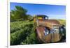 Old Feed Truck Near Medora, North Dakota, Usa-Chuck Haney-Framed Photographic Print