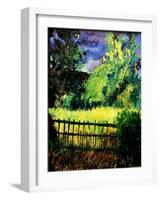 Old fence-Pol Ledent-Framed Art Print