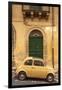 Old Fiat 500 parked in street, Noto, Sicily, Italy, Europe-John Miller-Framed Premium Photographic Print