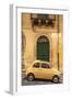 Old Fiat 500 parked in street, Noto, Sicily, Italy, Europe-John Miller-Framed Photographic Print