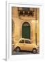 Old Fiat 500 parked in street, Noto, Sicily, Italy, Europe-John Miller-Framed Premium Photographic Print
