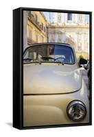 Old Fiat in the Baroque City of Lecce, Puglia, Italy, Europe-Martin-Framed Stretched Canvas