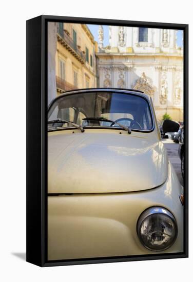 Old Fiat in the Baroque City of Lecce, Puglia, Italy, Europe-Martin-Framed Stretched Canvas