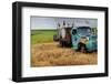 Old Field Fuel Truck with Multi Color Paint-null-Framed Photographic Print