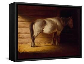 Old Field Horse, by 1856-George Caleb Bingham-Framed Stretched Canvas