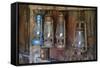 Old Fire Station Lanterns, Bodie State Historic Park, California, USA-Jaynes Gallery-Framed Stretched Canvas