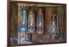 Old Fire Station Lanterns, Bodie State Historic Park, California, USA-Jaynes Gallery-Framed Photographic Print