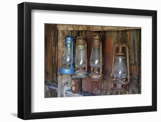 Old Fire Station Lanterns, Bodie State Historic Park, California, USA-Jaynes Gallery-Framed Photographic Print