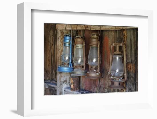 Old Fire Station Lanterns, Bodie State Historic Park, California, USA-Jaynes Gallery-Framed Photographic Print