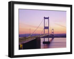 Old/First Severn Bridge at Dusk, Avon, England-Roy Rainford-Framed Photographic Print