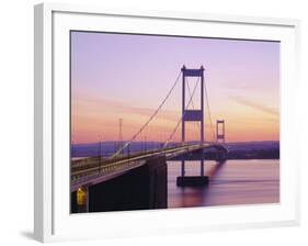 Old/First Severn Bridge at Dusk, Avon, England-Roy Rainford-Framed Photographic Print