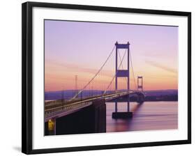 Old/First Severn Bridge at Dusk, Avon, England-Roy Rainford-Framed Photographic Print