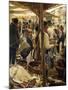 Old Fish Market in Venice-Ettore Tito-Mounted Giclee Print