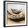 Old Fisherman Boats on the Beach in Hue Province, Vietnam-mazzzur-Framed Photographic Print