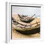 Old Fisherman Boats on the Beach in Hue Province, Vietnam-mazzzur-Framed Photographic Print