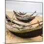 Old Fisherman Boats on the Beach in Hue Province, Vietnam-mazzzur-Mounted Photographic Print