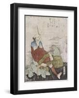 Old Fisherman Smoking His Pipe, C.1835-Katsushika Hokusai-Framed Giclee Print