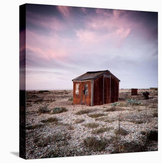 Old Fishermans Shed on Beach-Craig Roberts-Stretched Canvas