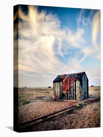 Old Fishermans Shed on Beach-Craig Roberts-Stretched Canvas