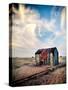 Old Fishermans Shed on Beach-Craig Roberts-Stretched Canvas