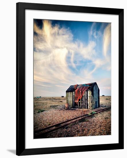 Old Fishermans Shed on Beach-Craig Roberts-Framed Photographic Print